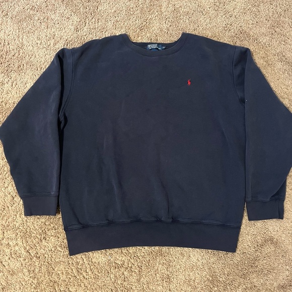 Navy blue Polo Ralph Lauren crewneck sweatshirt - Picture 1 of 5